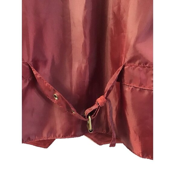 John L Blair Vest Men L Personal Choice 4 Snap Button Leather Western - Red 🤠 - Picture 4 of 4